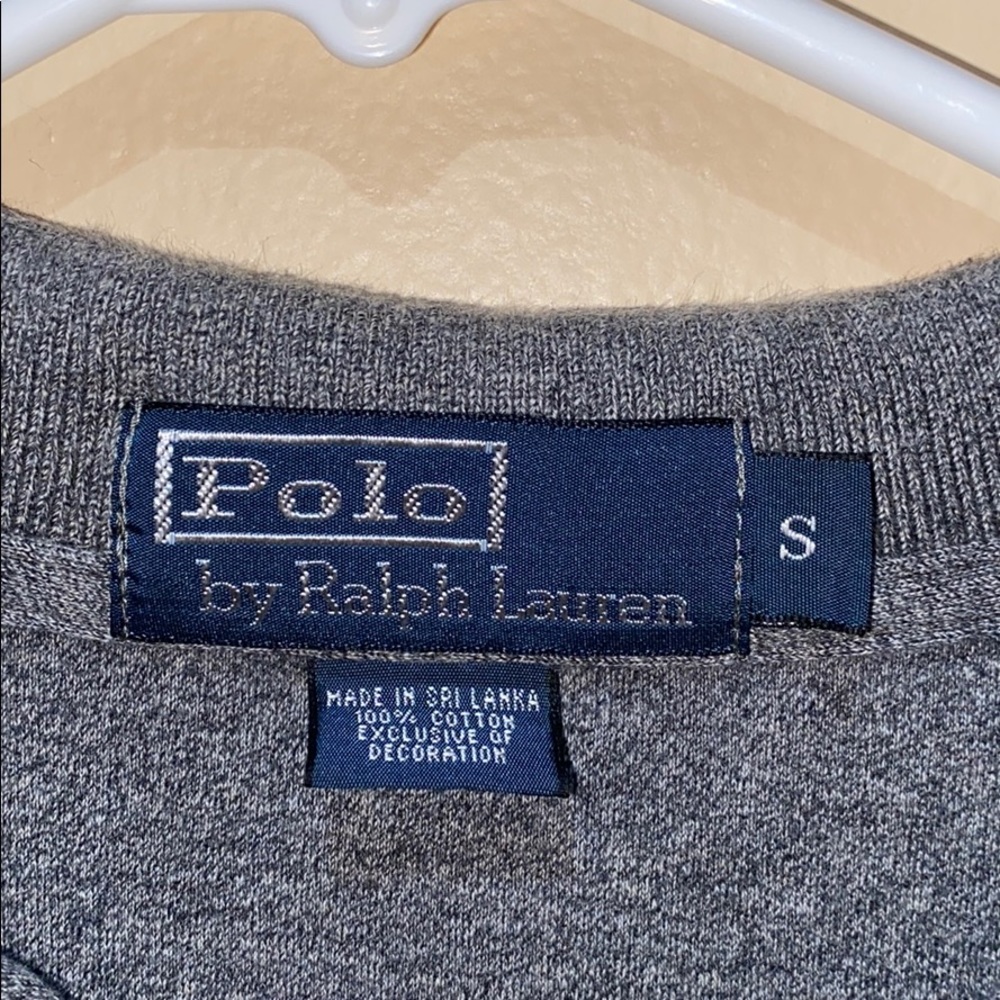 Gray Soft Cotton Polo by Ralph Lauren - Picture 2 of 3